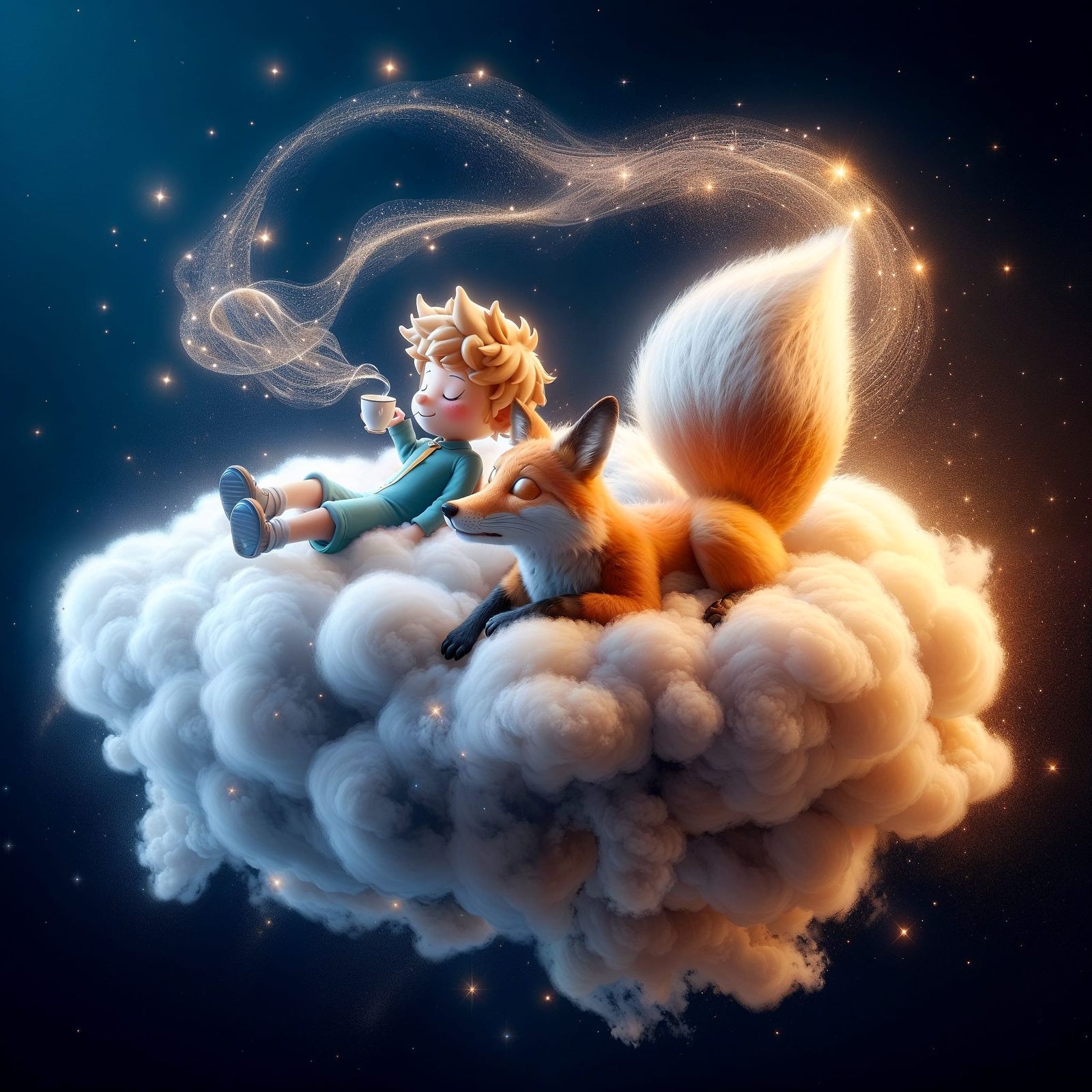 Morning coffee is best taken on a cloud!