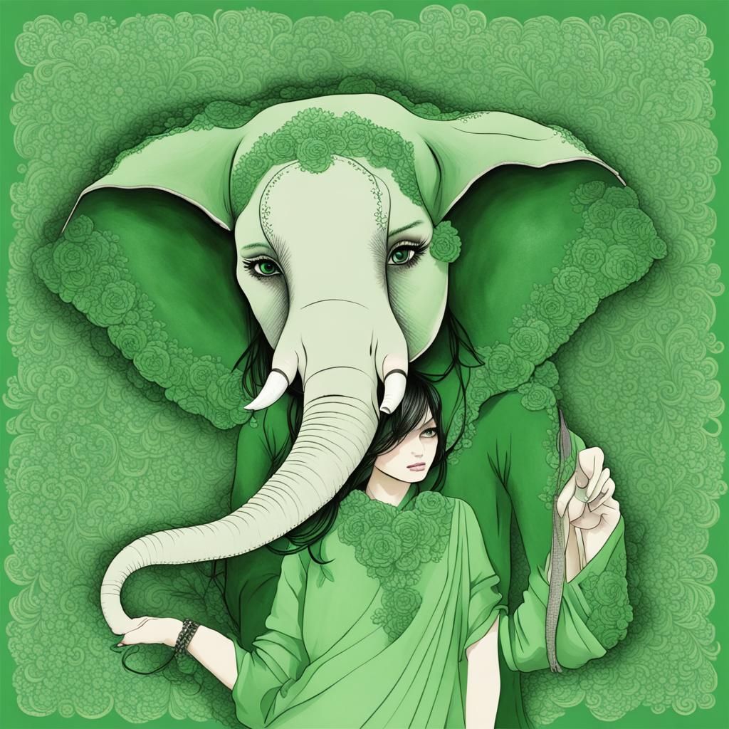 Elephant girl