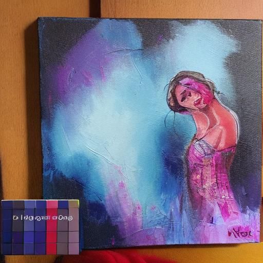 Expressive Ballet Pas de Deux: Neo-Impressionist Oil Paintin...