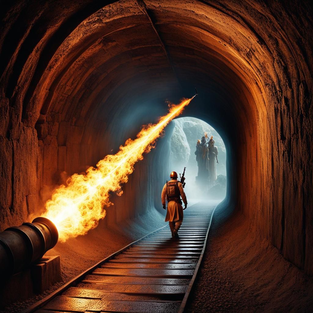 He'd been wrong, there was a light at the end of the tunnel,...