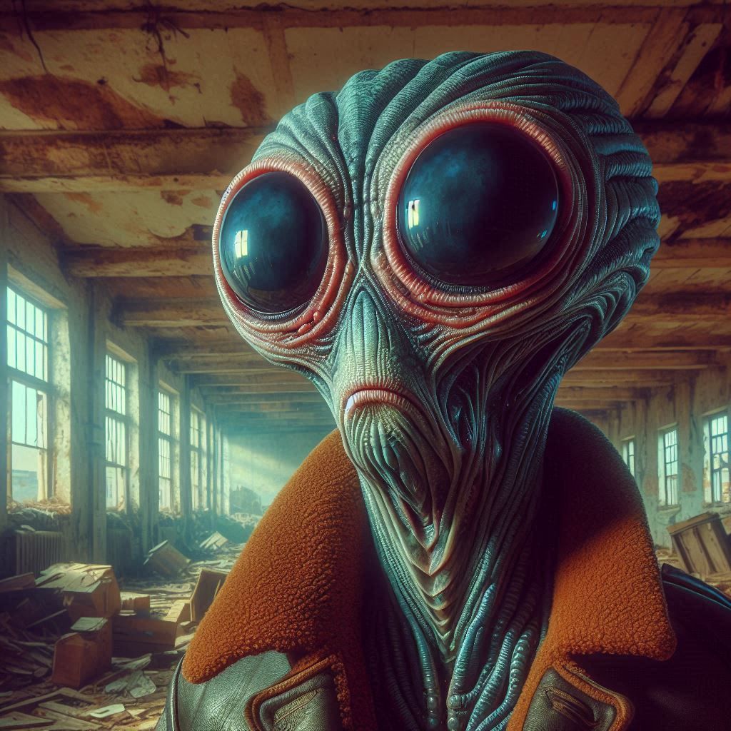 Classified alien portraits. MRFROG