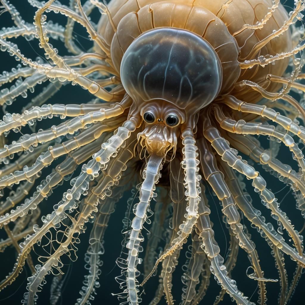 Spider jellyfish - AI Generated Artwork - NightCafe Creator