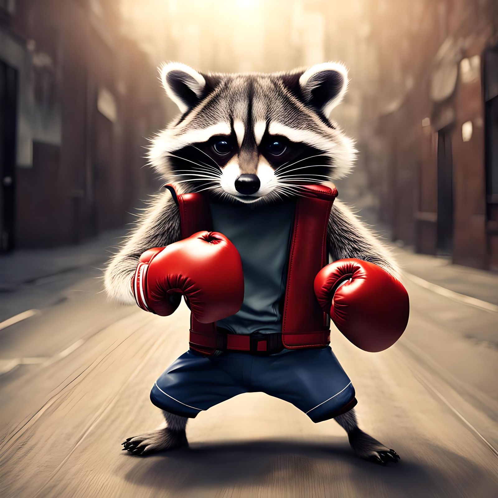 Rocky Racoon, Balboa, - AI Generated Artwork - NightCafe Creator