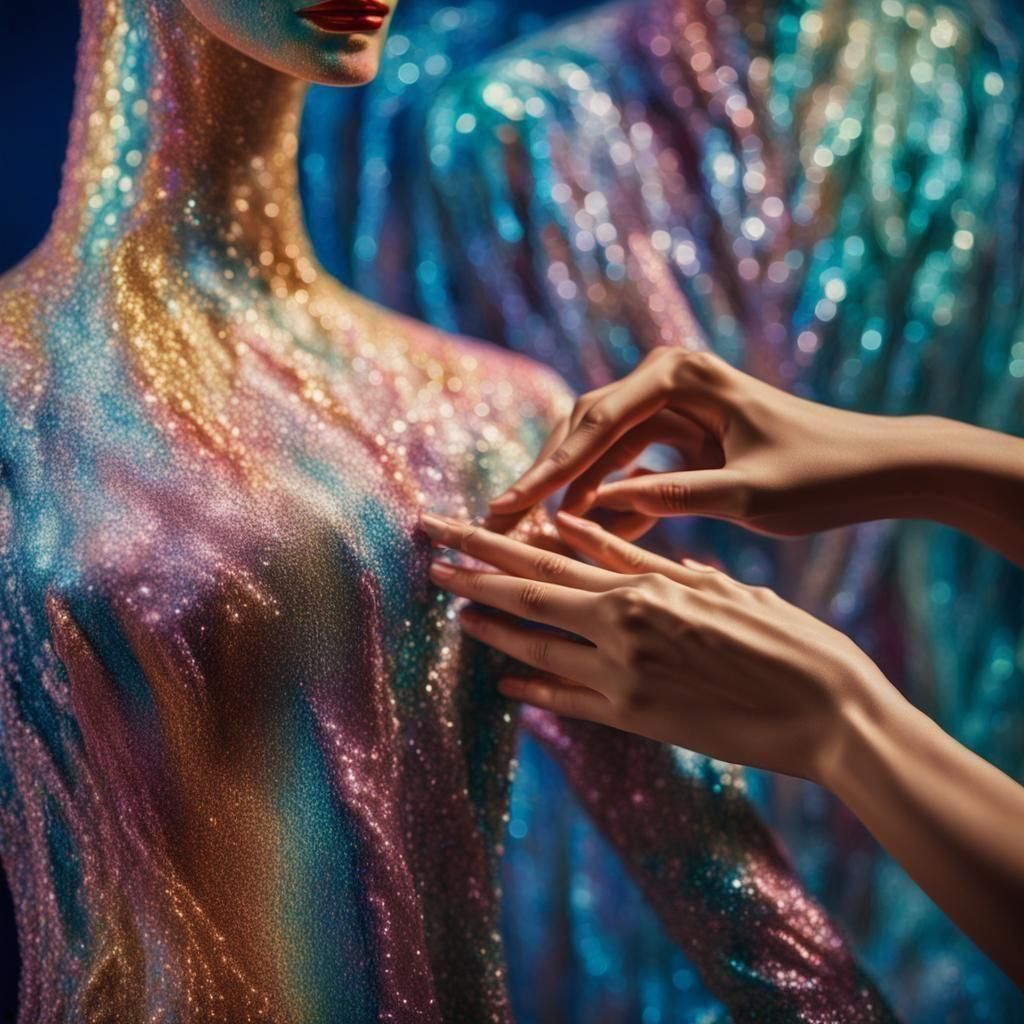 Don't undress my love you may find a mannequin; do not undress the mannequin you might find my love, sparkling, bright, glittering 