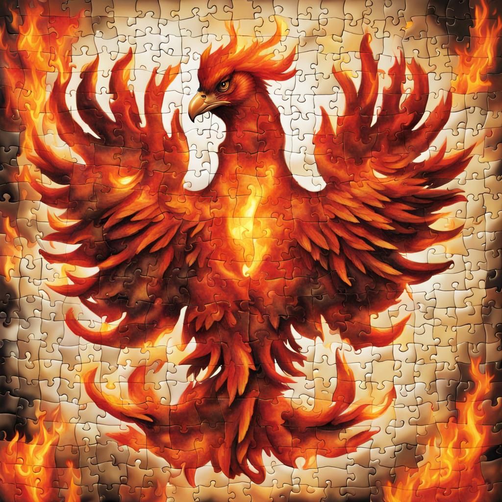 Jigsaw Phoenix  by @GloryAut
