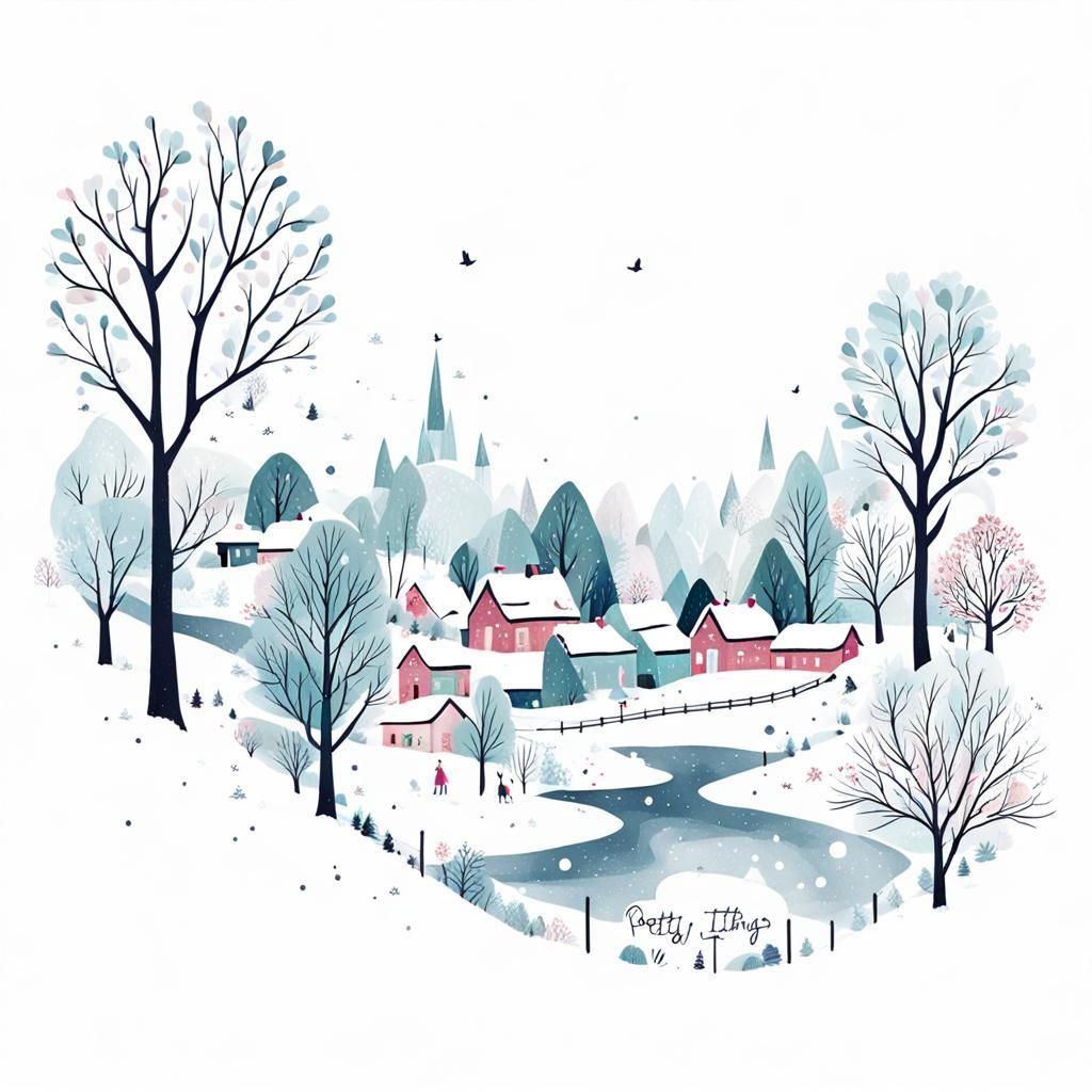 Winter village