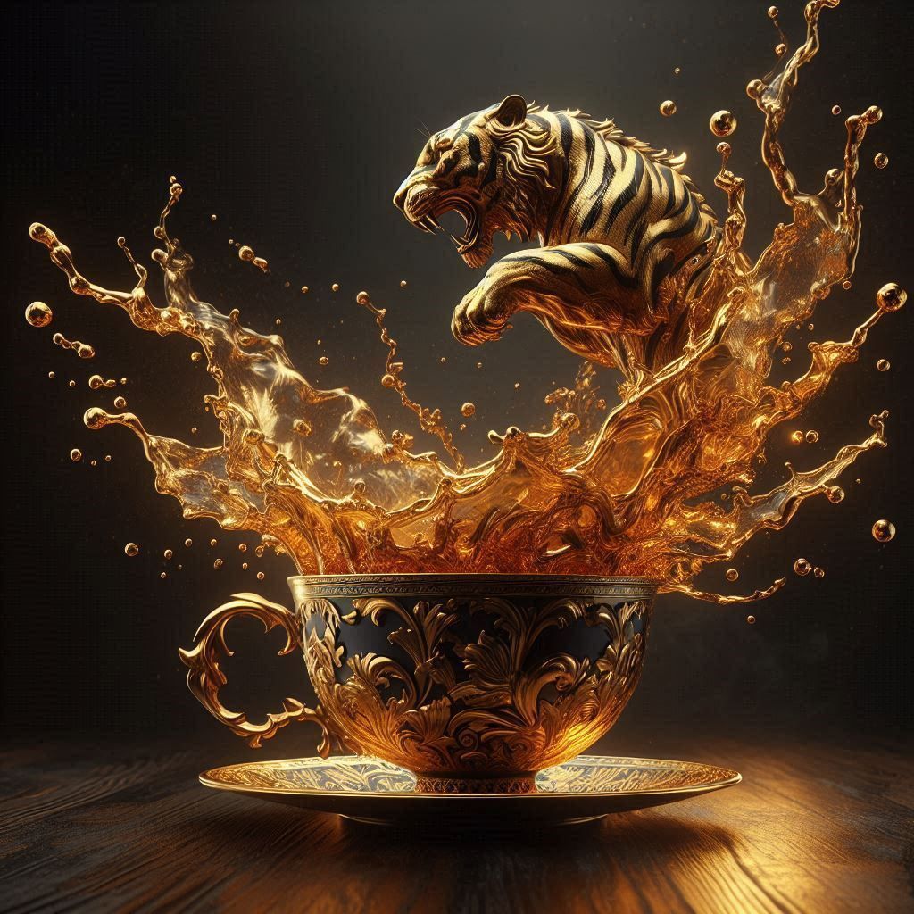 The golden teacup