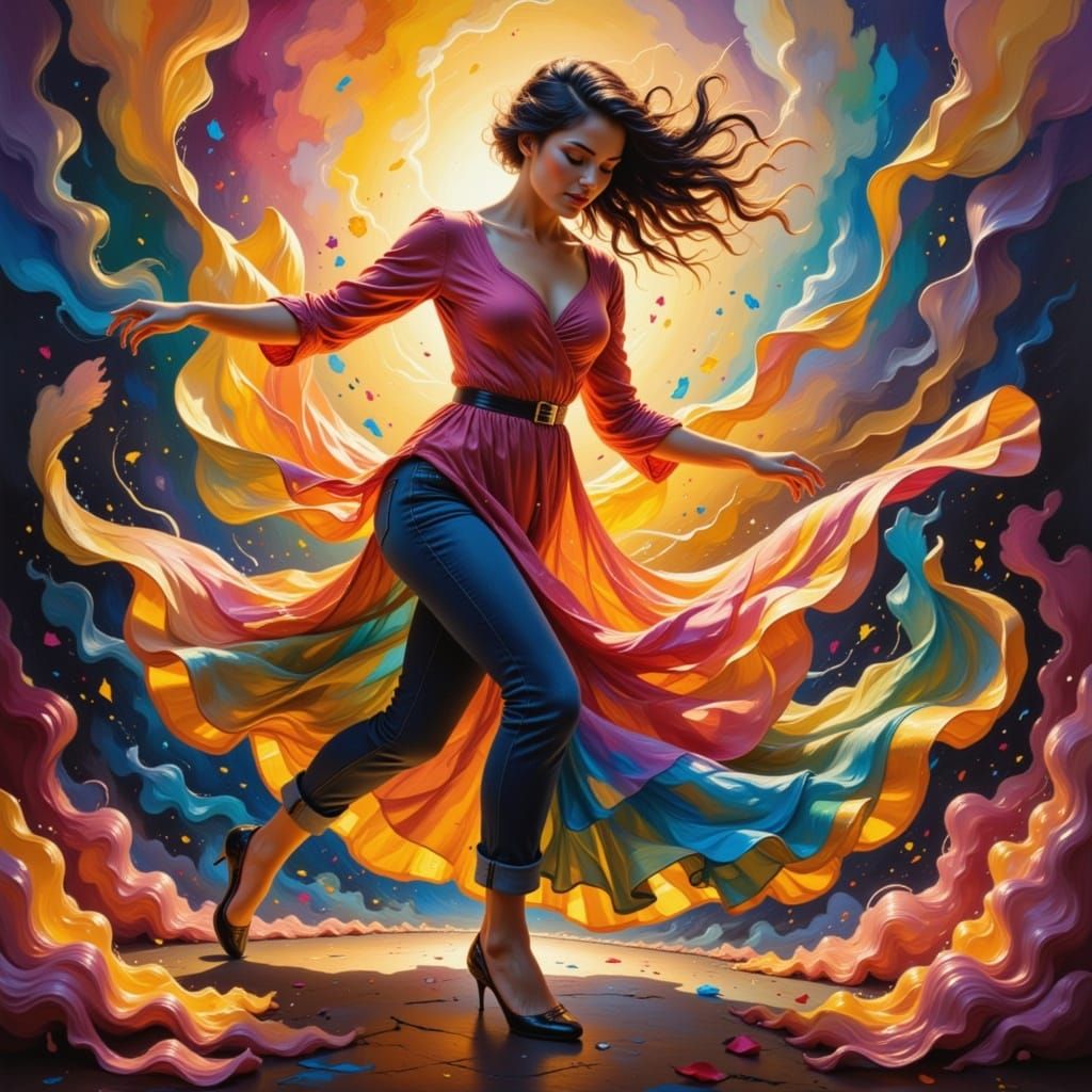 Rosie woman stepping to the groove
Every move aligns with dreams that prove
Life's a dance, a journey to pursue
New horizons bring the dawn...