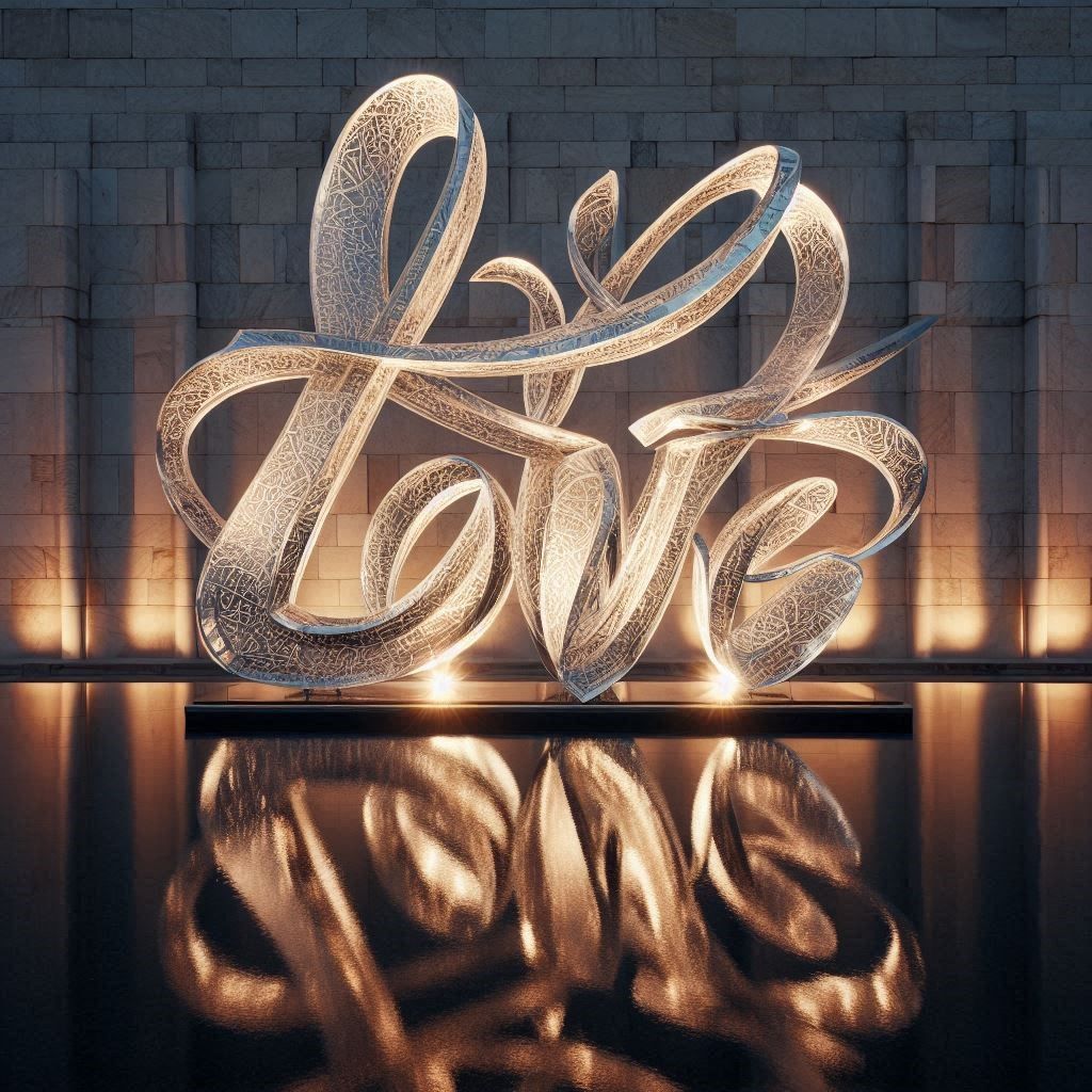 A calligraphy art monument