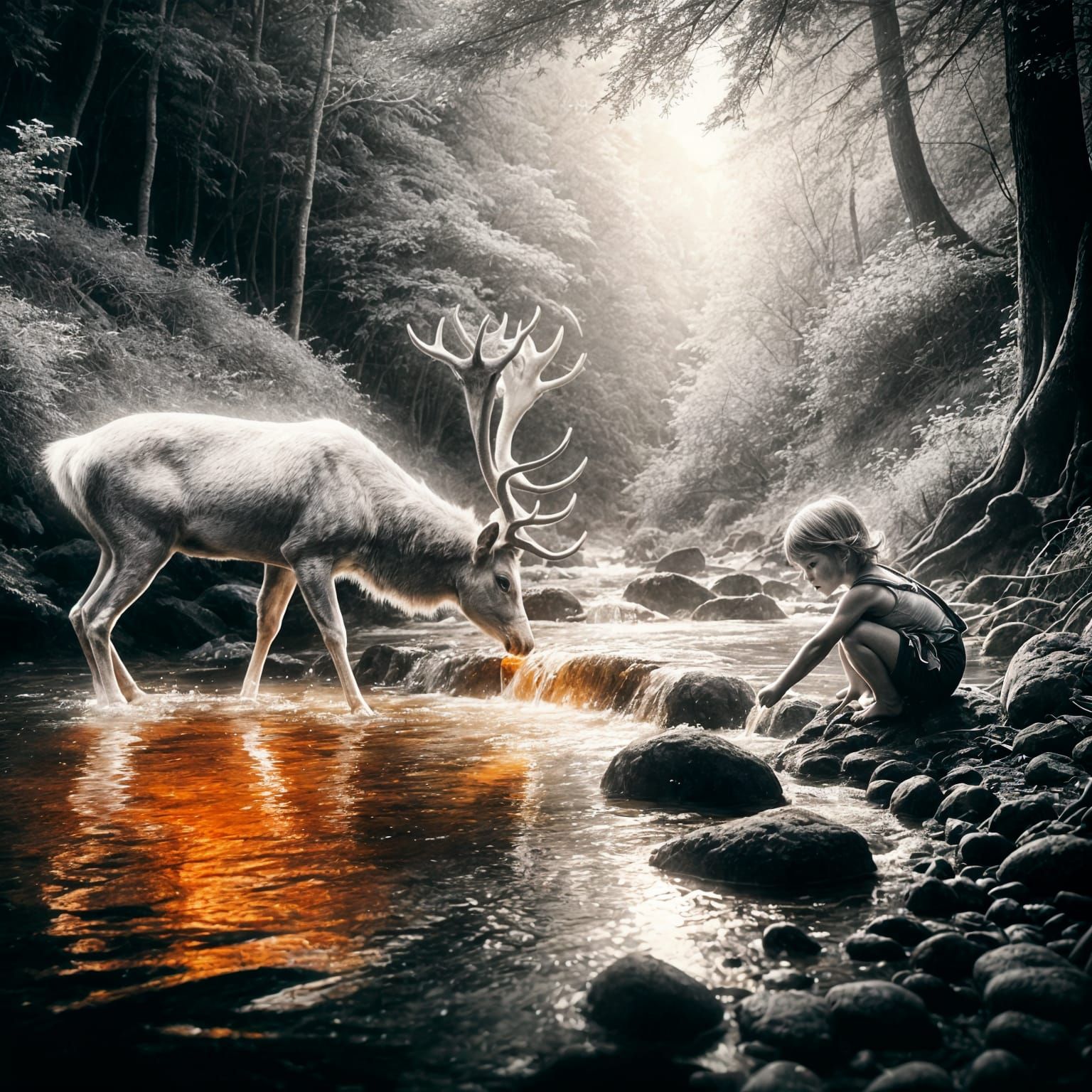 Happiness is like a deer. Sometimes it comes out and visits you, but if you chase it, it runs away.  by @Andre R