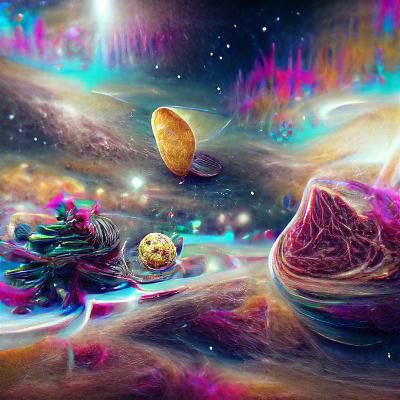 Potato Planet In Space