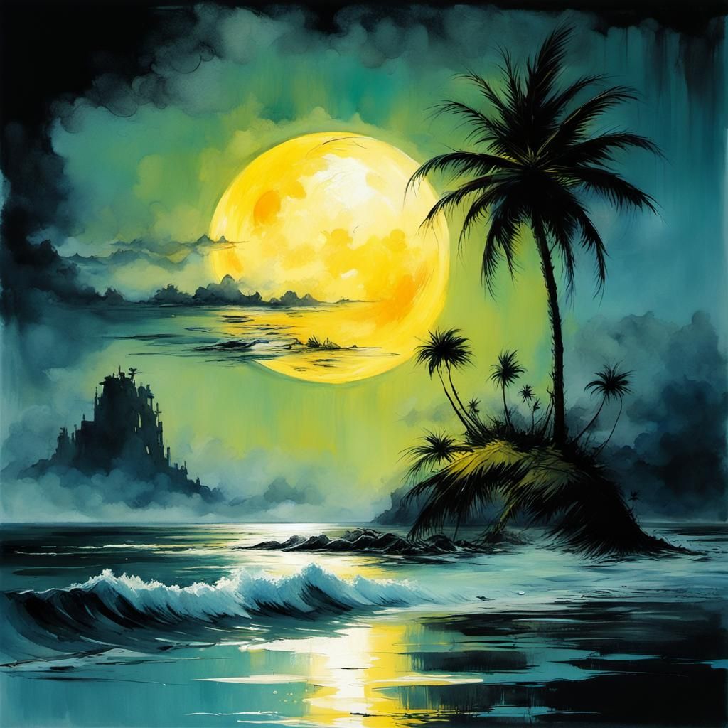 Island Palm  by @Shywolf