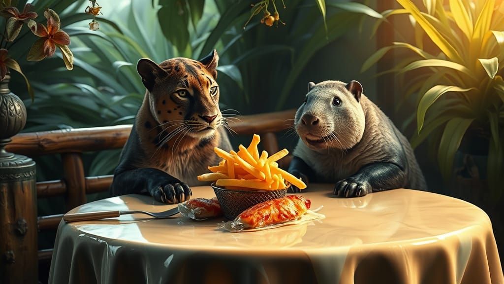 Lunch at the Jungle Cafe