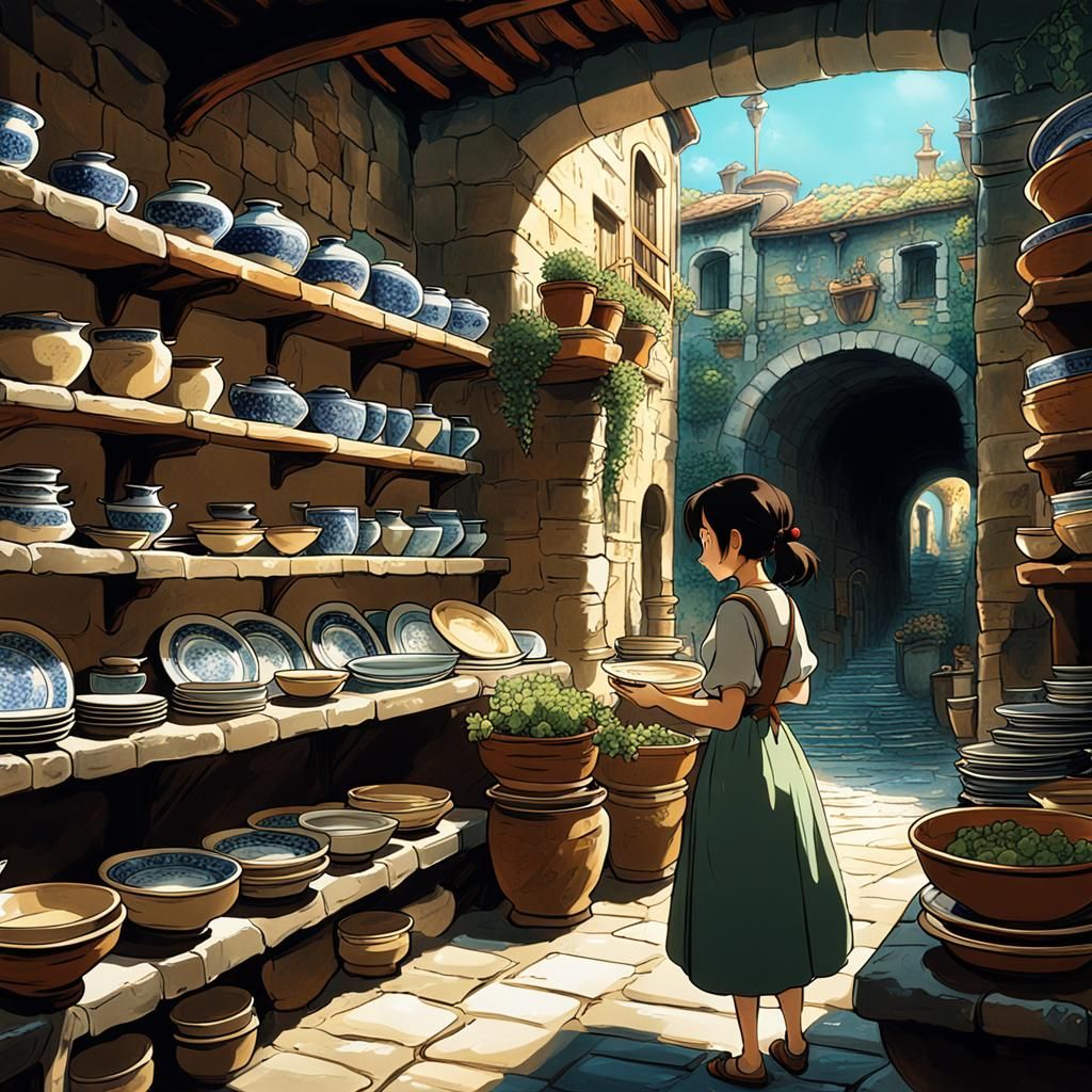 old italian pottery store.   by @Geofranz-Italy