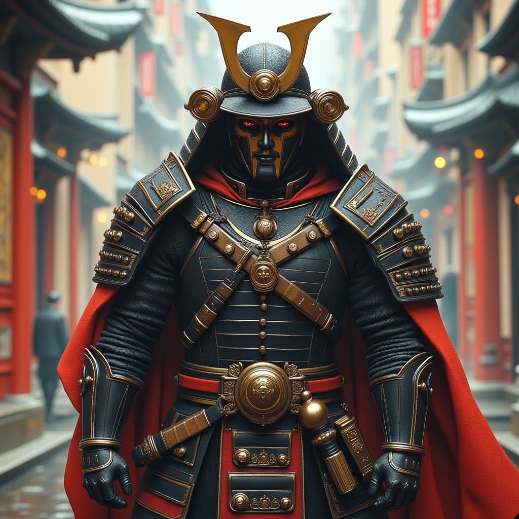 <lora:MJ6 RPG Flux:1.0> samurai