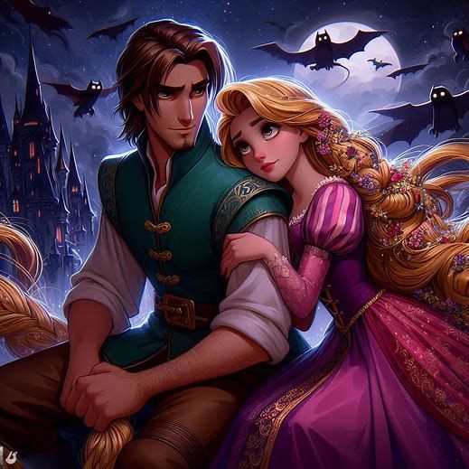 Rapunzel & Flynn Dark Disney