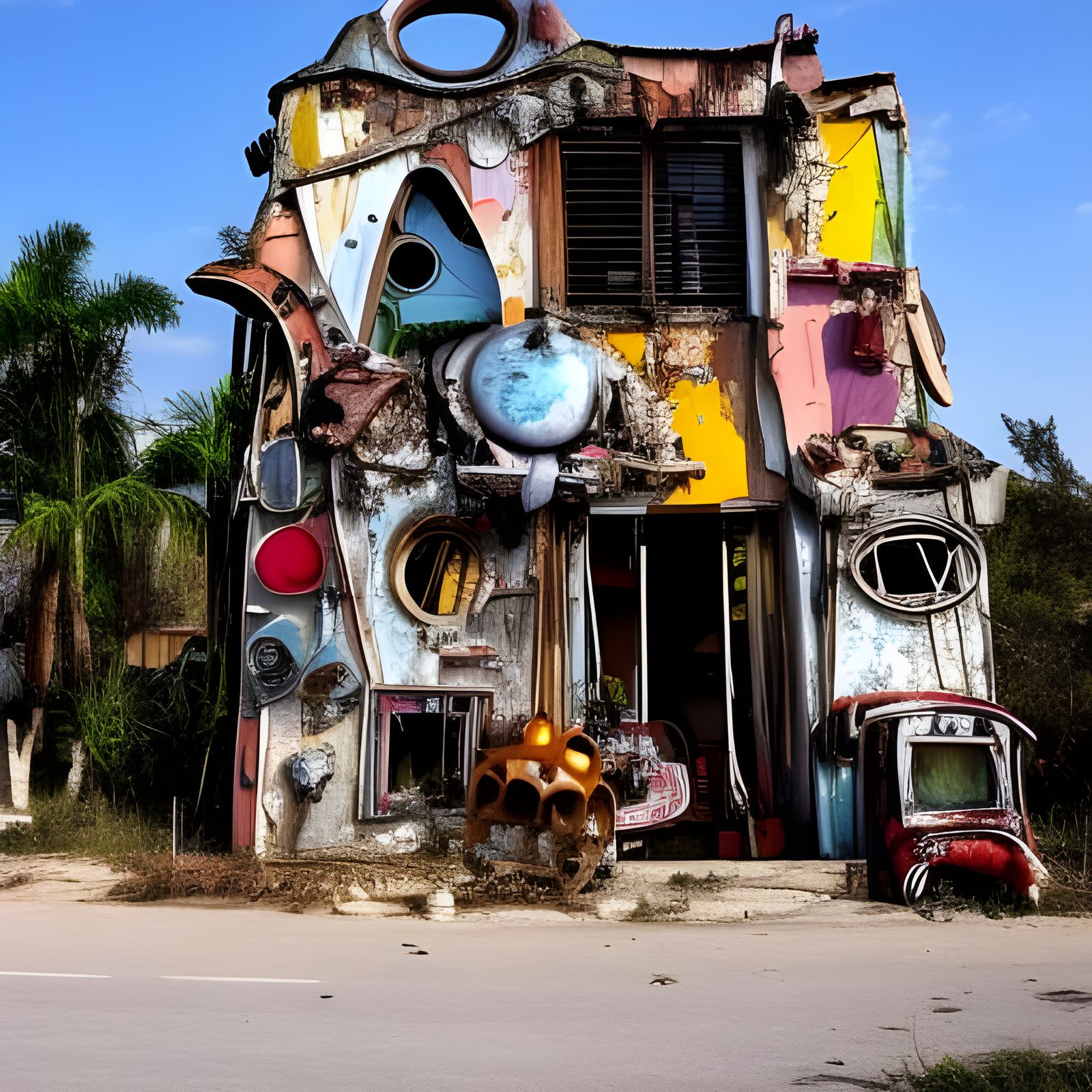 funky house on junkyard row