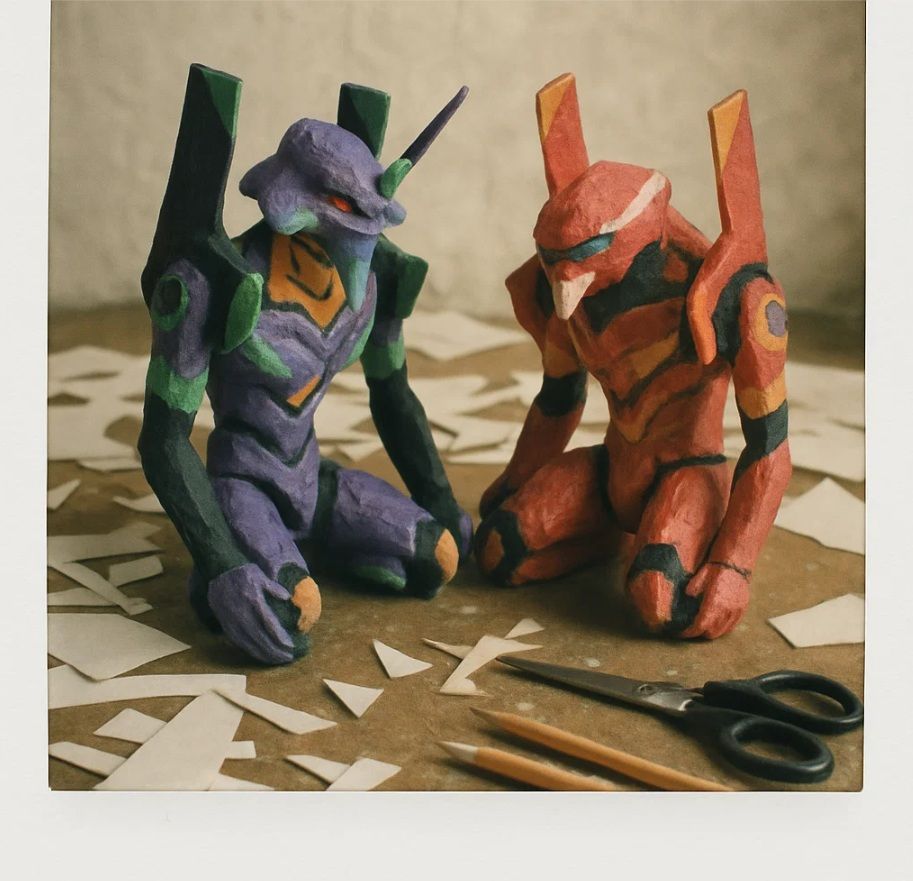 Papier-mâché Neon Genesis Evangelion