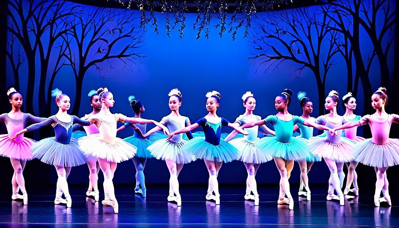 recreation scene of the first ballet tutu to ever be worn in...