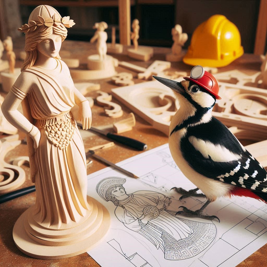 Mr. Woodpecker did a fine work v3