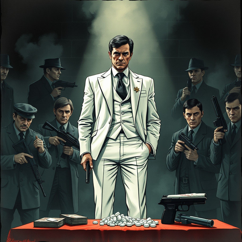 Mafia tonny Montana  armée  cocaïne 
