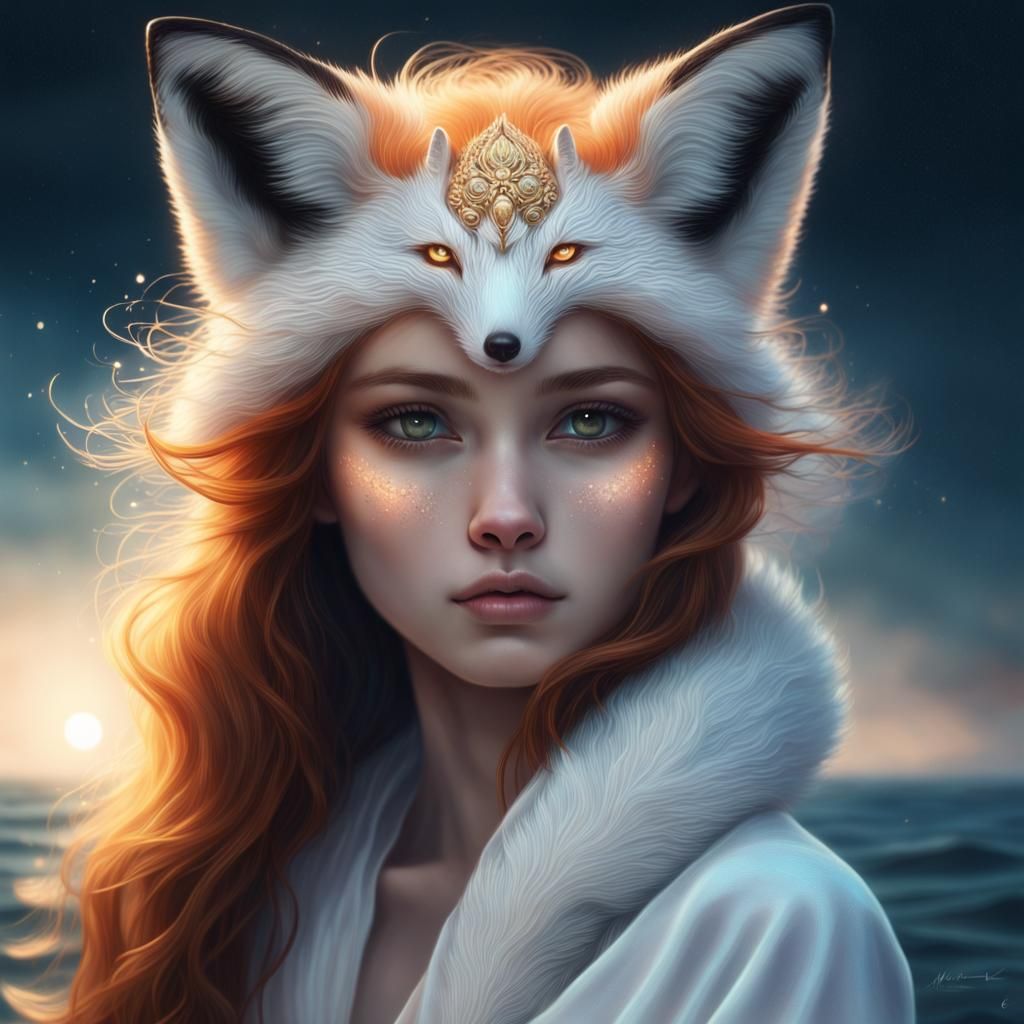 Fox Goddess - AI Generated Artwork - NightCafe Creator