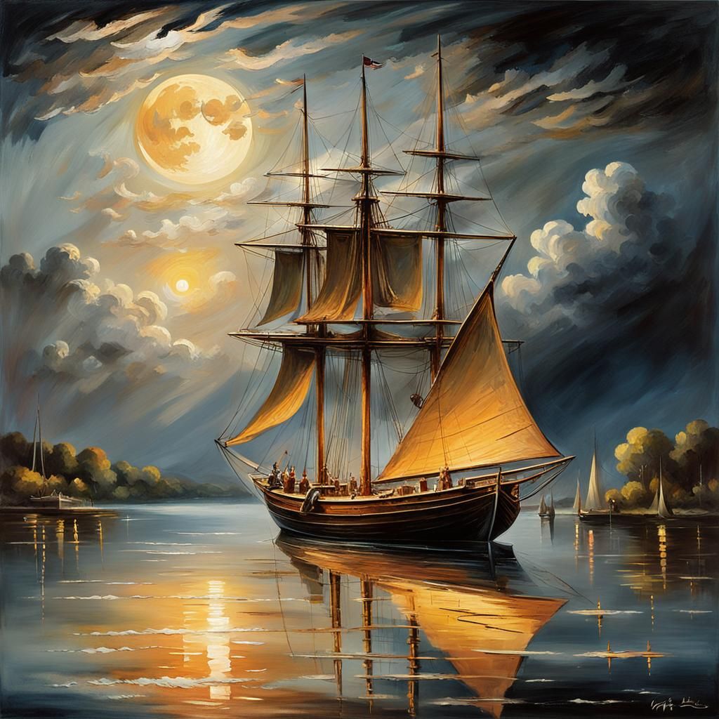 Sailing  by @Pinosie