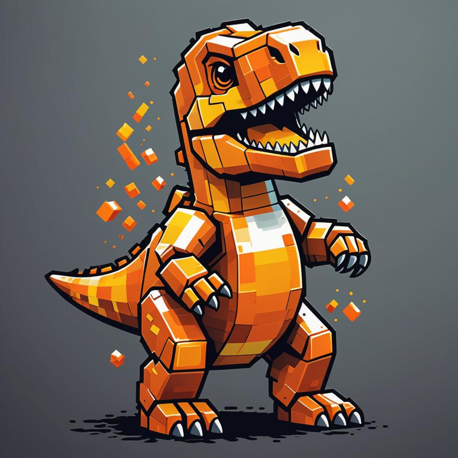 Pixel Rex 3 - AI Generated Artwork - NightCafe Creator