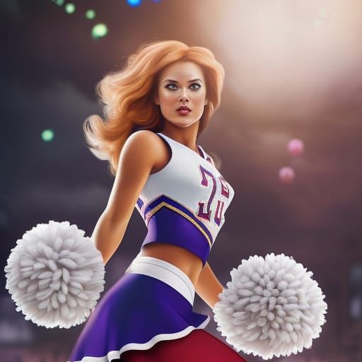 The Cheerleader - AI Generated Artwork - NightCafe Creator