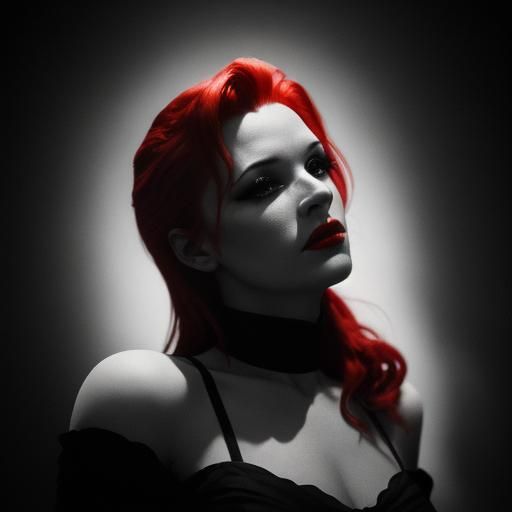 Film Noir: Redhead Singer in Hitchcock Style