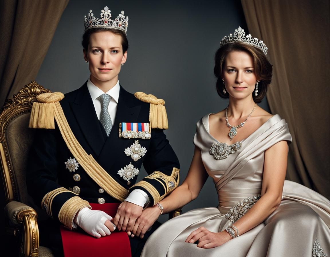 Certainly, here are two separate official portraits: one of ...