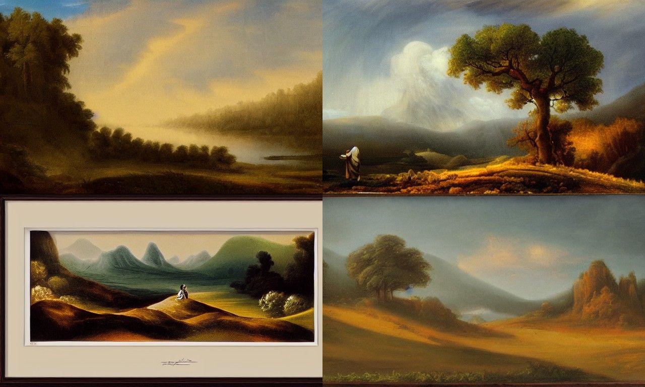 Landscape in the style of Neo-romanticism