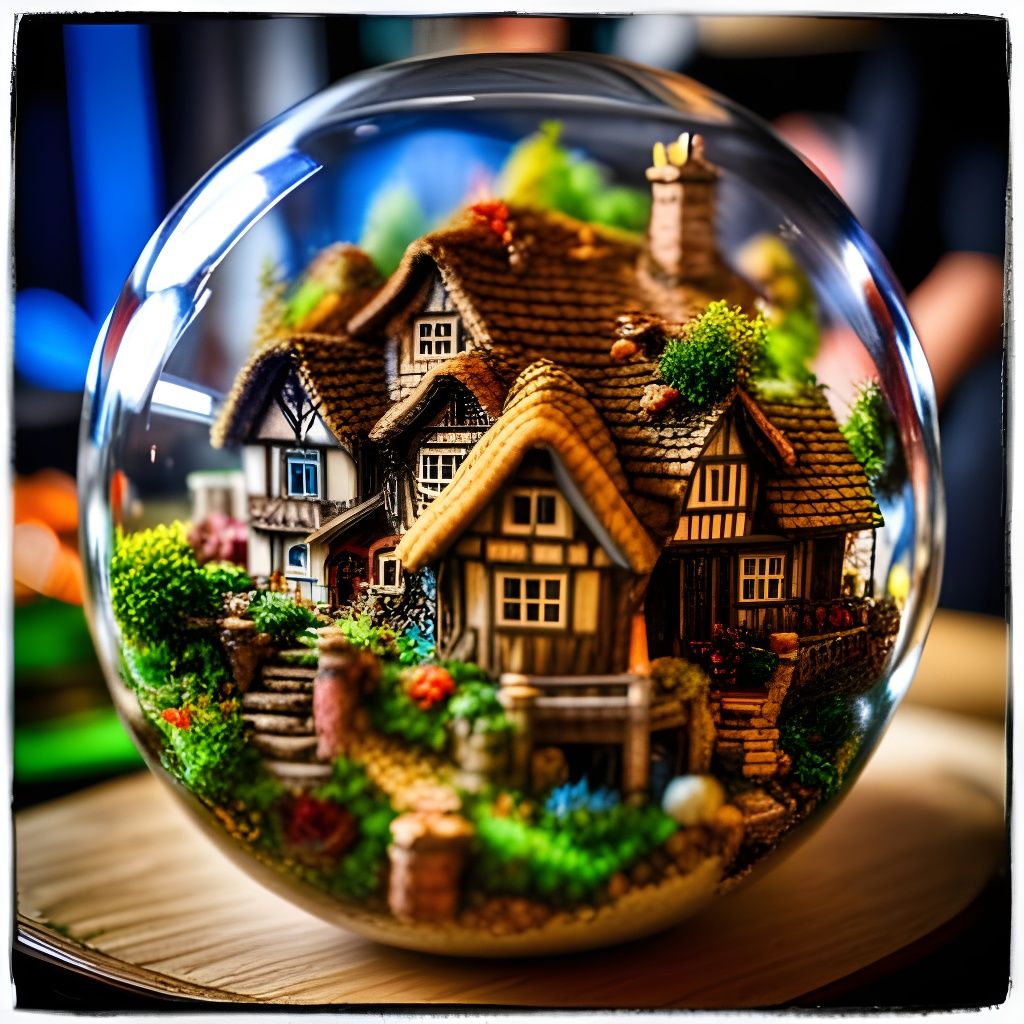 Miniature Fantasy Villa  by @Shywolf