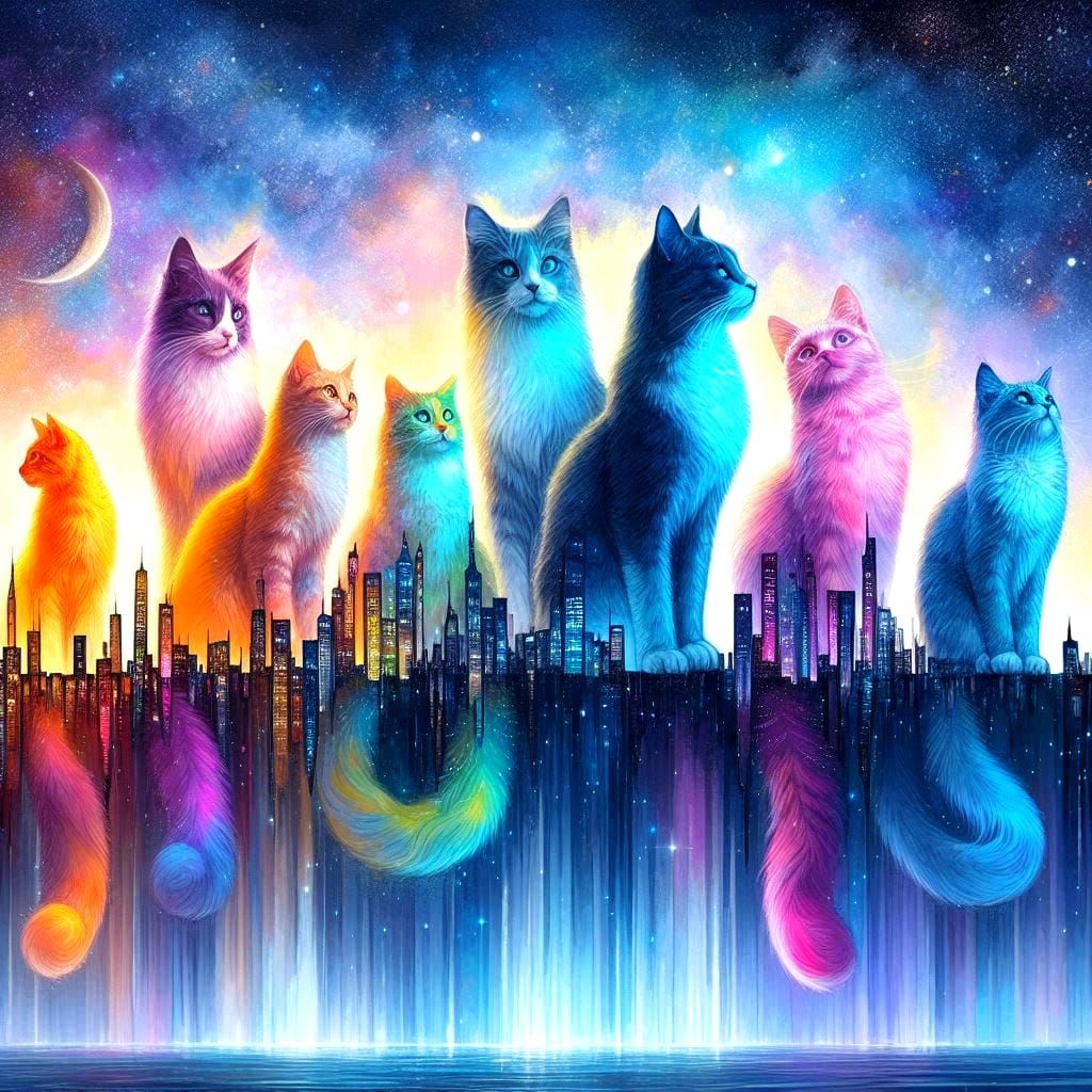 Cat skyline