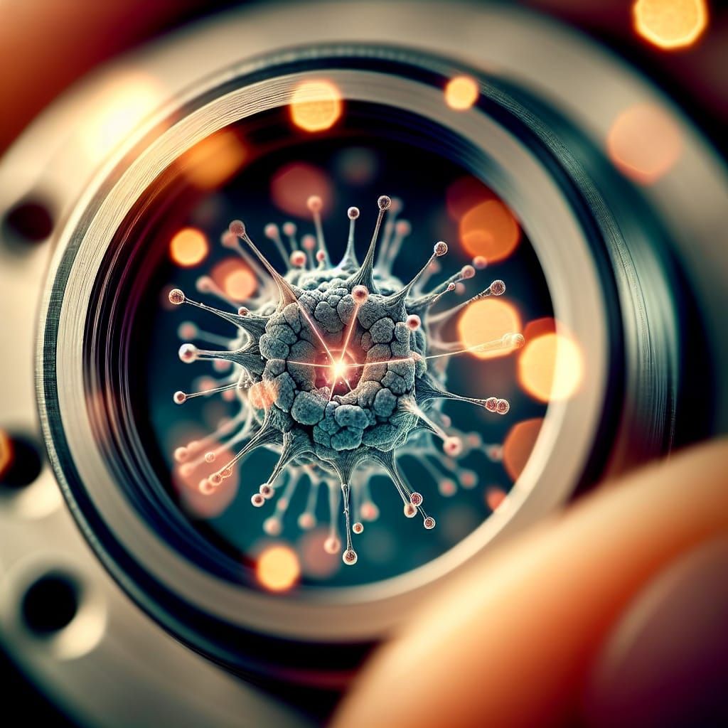 Microscopic view of splitting the atom