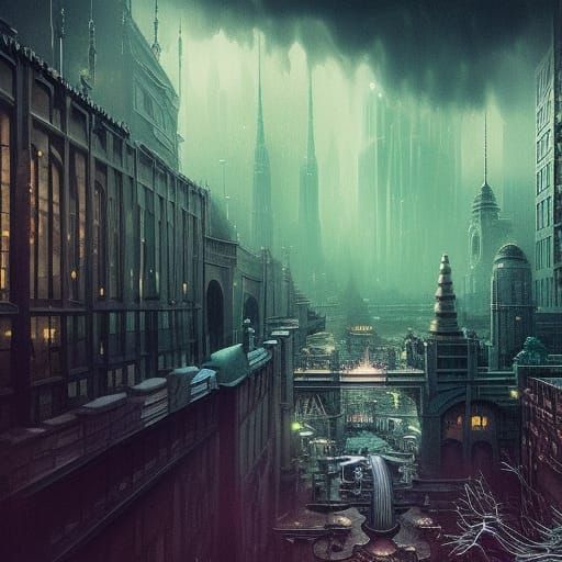 city noir - AI Generated Artwork - NightCafe Creator