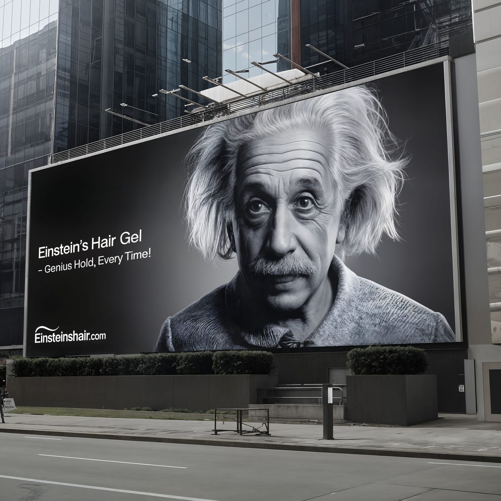 Einstein's Hair Gel.  by @J-P