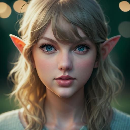 Taylor Swift As Elf - Ai Generated Artwork - Nightcafe Creator