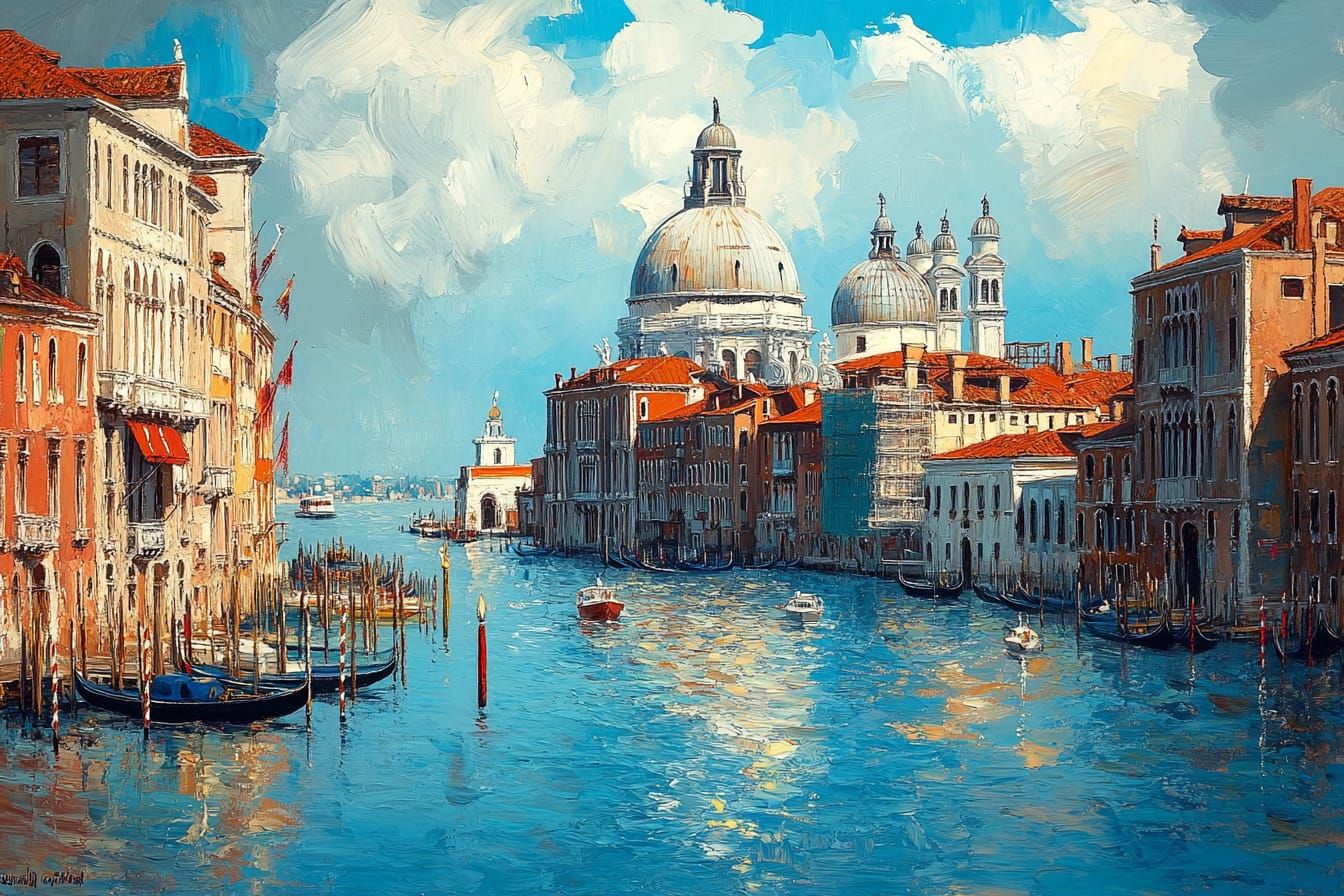 venice on a sunny day