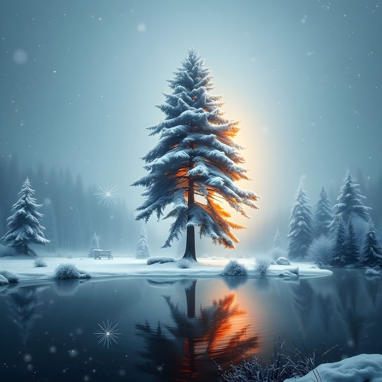 Winter Solitude   by @Slug