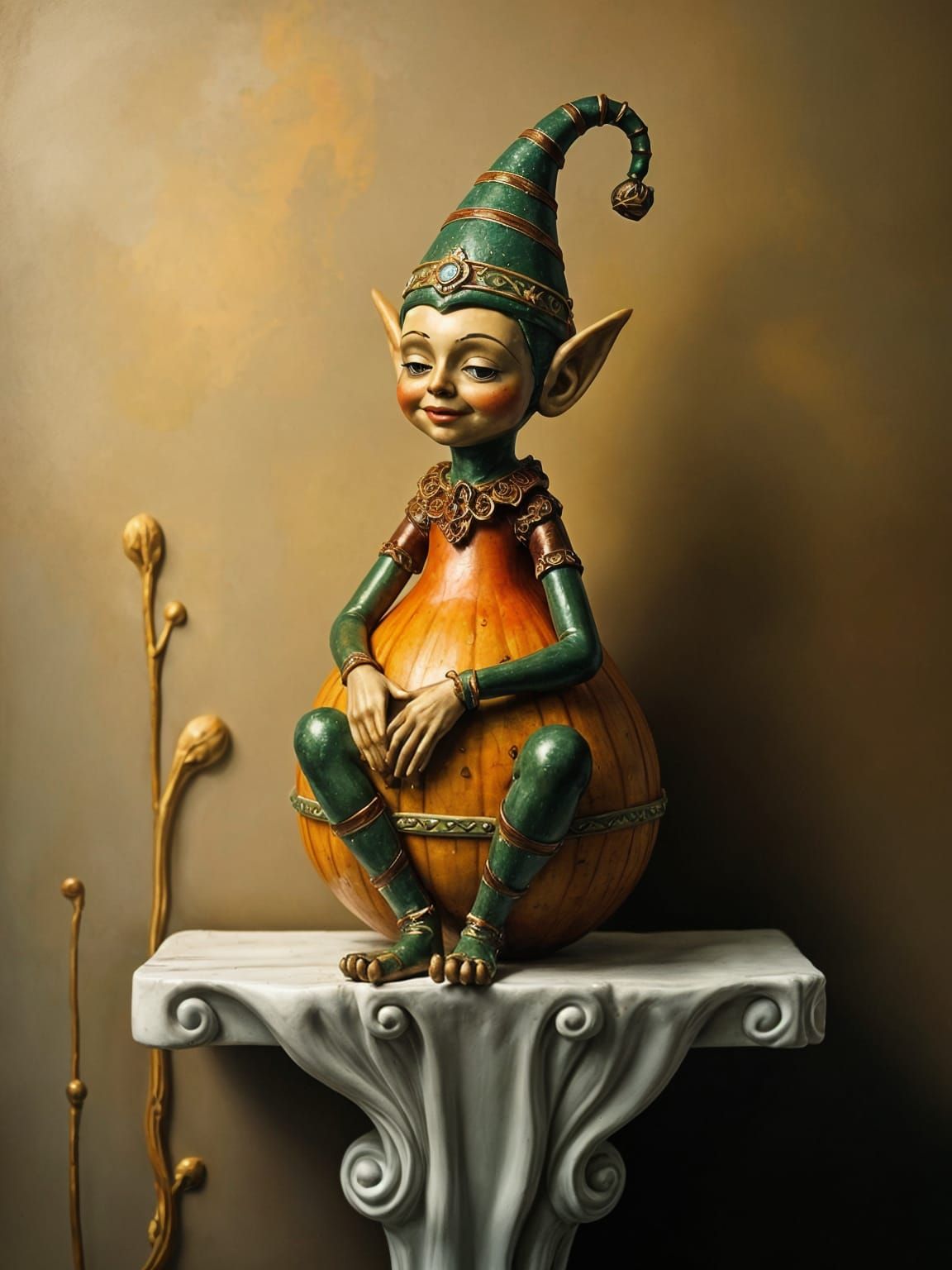 Gourd Elf on a Shelf  by @Infinite Reality