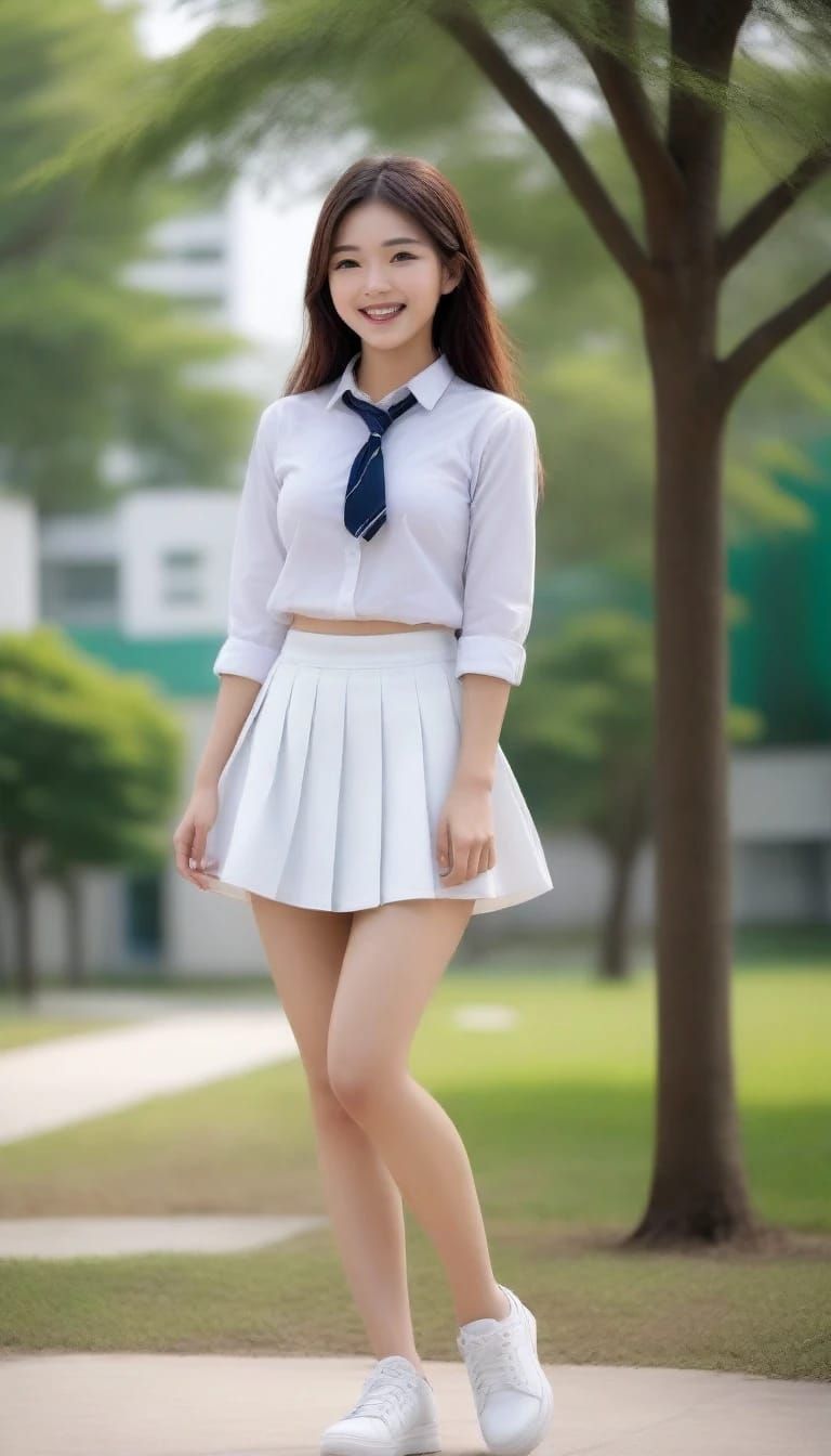 Asian schoolgirls (variations) 5