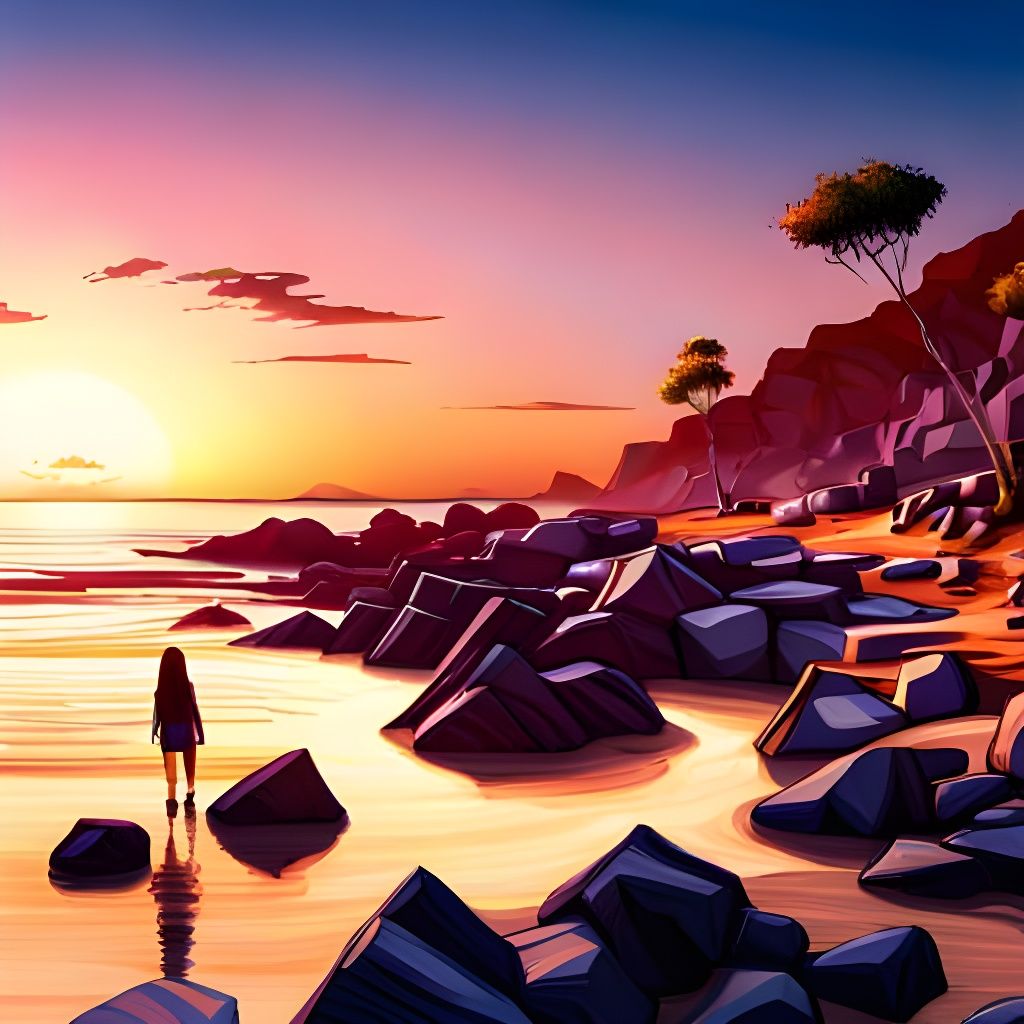 A sunset walk