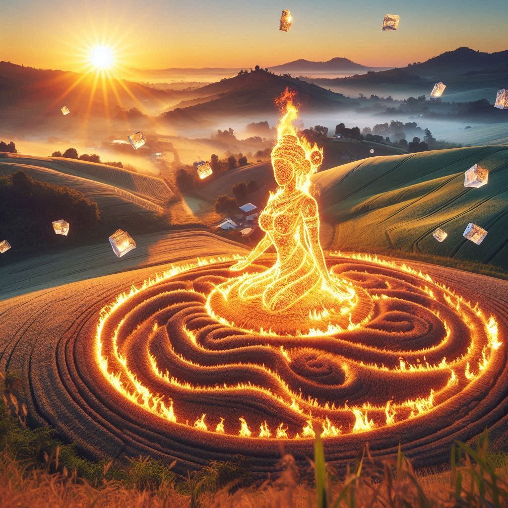 Crop circle apparition