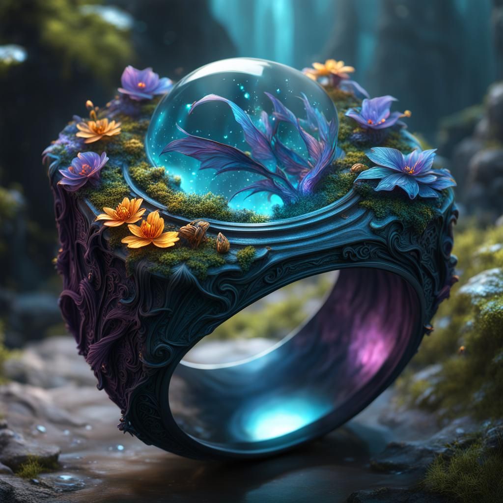 Fairy Utopia Resin Ring   by @Dorian