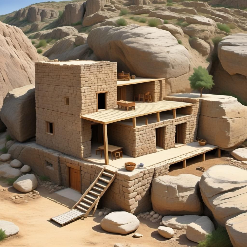 Biblical Time building a house on rock ground