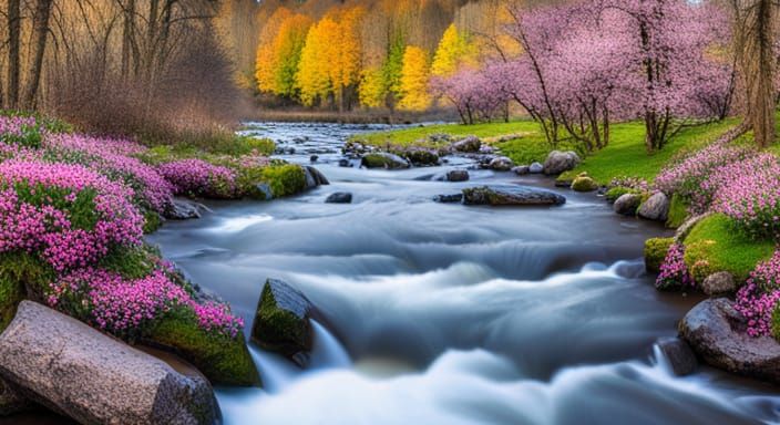 Spring On The River