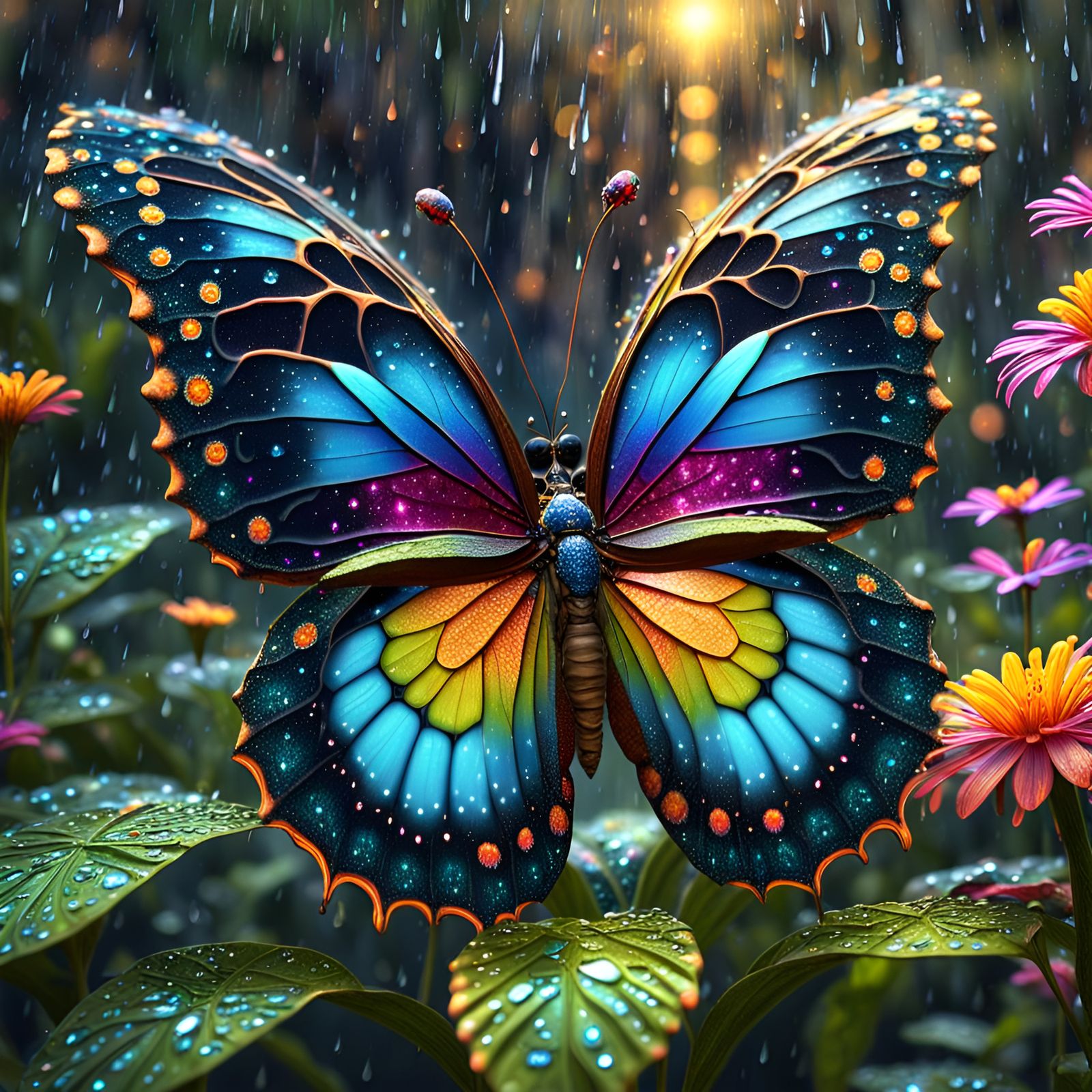 Beautiful Butterfly Pollenating the Rainforest!  by @CreditonJules