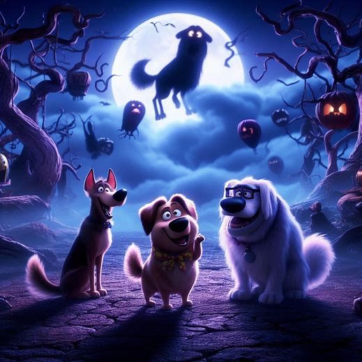 Talking Dogs at. Halloween from Up - Dark Disney