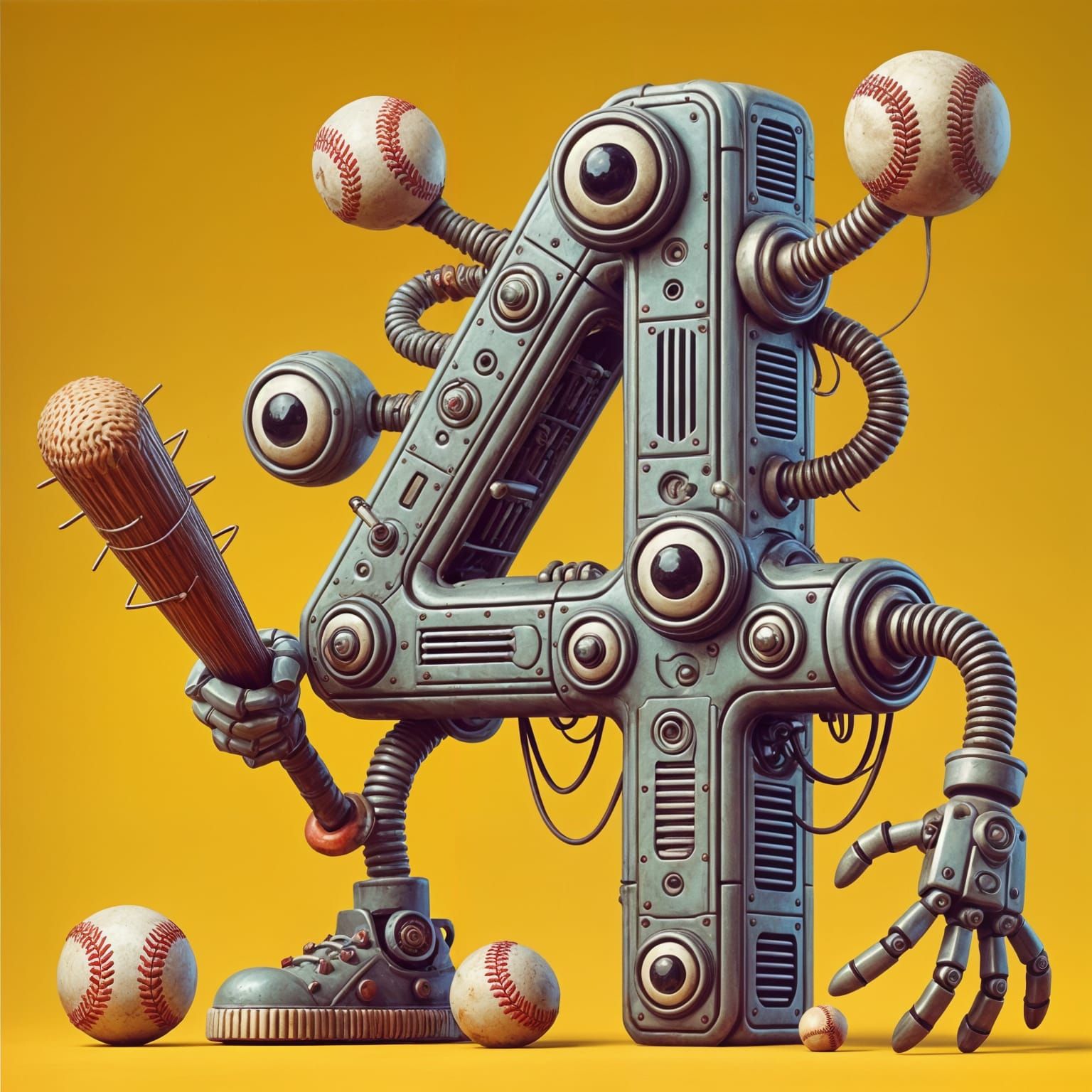 Baseball 4 My Fun Robot Friend